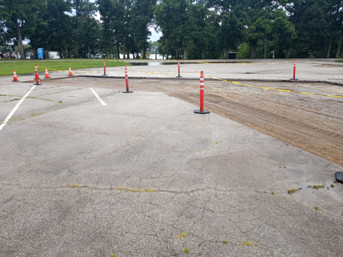 Lake Bloomington Parking Lot Patching 09