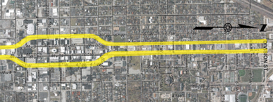 US 51 Water Main Replacement Map (small)
